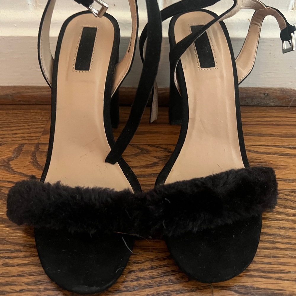 Forever 21 faux fur heels
